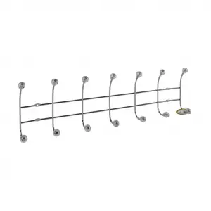 ELMOP DUVAR ELBİSE ASKISI KROM 7Lİ D07(KOLİ-24 LÜ)