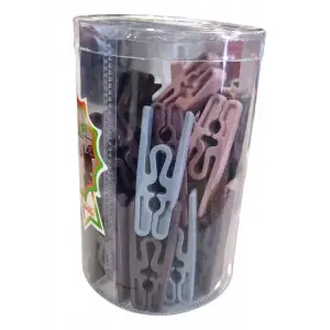 ELMOP PLASTİK YAYSIZ MANDAL 36 LI