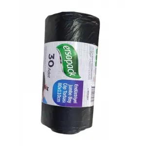 ERSOPAK END.JUMBO ÇÖP TORBASI 80X110 1200 GR 30 LU