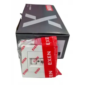 EXEN KAREL TEKLİ DATA PRİZİ BEYAZ CAT6 (PK-12 Lİ)