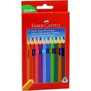 FABER KURU BOYA JUMBO ÜÇGEN 12 RENK 10873