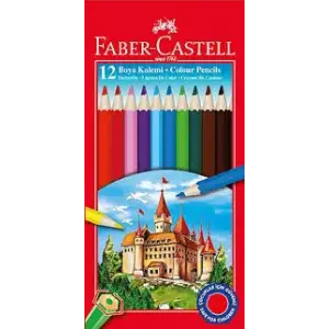 FABER KURU BOYA KALEMİ KARTON KUTU 12 RENK
