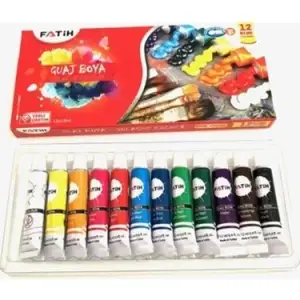 FATİH GUAJ BOYA 12 RENK TÜPLÜ