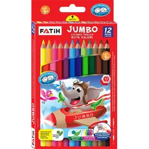 FATİH KURU BOYA JUMBO 12 RENK ÇANTALI