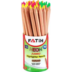 FATİH KURU BOYA NATUREL JUMBO NEON 36 LI