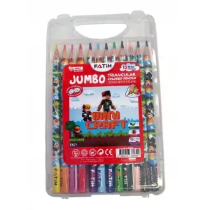 FATİH M.CRAFT ÜÇGEN JUMBO KURU BOYA 12 RENK (PK-6)