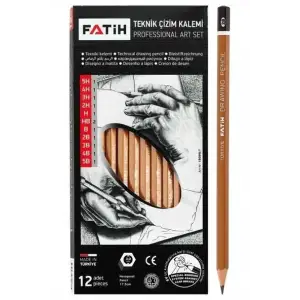 FATİH PROF. DERECELİ KURŞUN KALEM SETİ (PK-12Lİ)