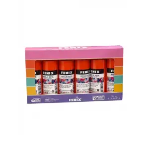 FENİX KIRMIZI AKRİLİK BOYA 75 ML (PKT-12Lİ)