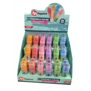 FİXPOİNT FOSFORLU KALEM HIGHLITER P-2977 (PK-36LI)