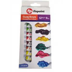 FİXPOİNT GUAJ BOYA 12 RENK 9 ML P-3578(PK-12Lİ)