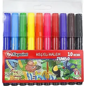 FİXPOİNT KEÇELİ KALEM JUMBO P-5365 10 LU(PK-12 Lİ)