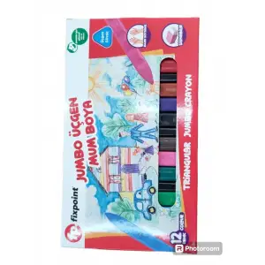FİXPOİNT MUM BOYA JUMBO ÜÇGEN 12 RENK P-2138