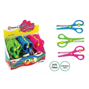 FİXPOİNT OKUL MAKASI KORUMALI P-0445   (PKT-24 LÜ)