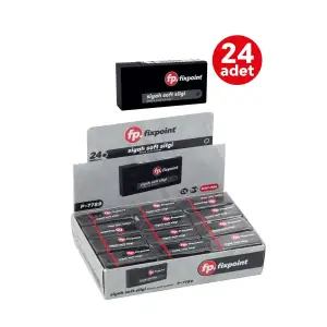 FİXPOİNT SİYAH SOFT SİLGİ P-7789 (PKT-24 LÜ)