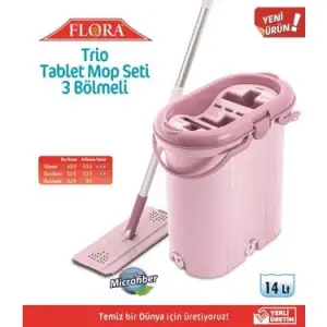 FLORA TRİO TABLET MOP SETİ 14 LT F-404