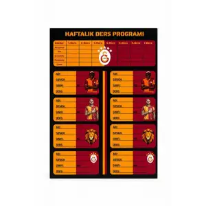 GALATASARAY DERS PROGRAMLI OKUL ETİKETİ 50449 (PK-12)