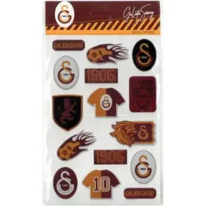 GALATASARAY ŞEKİLLİ ETİKET (PKT-12 Lİ )