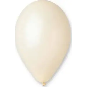 GEMAR METALİK BEYAZ BALON GM90-028 (PKT-100 LÜ)