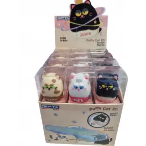 GIPTA PUFFY CAT SİLGİ K-2385 (PKT-24LÜ)