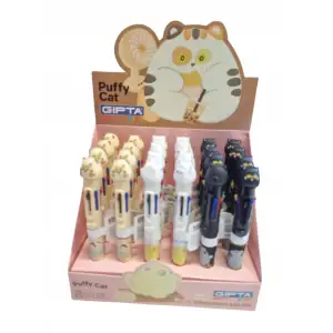 GIPTA TÜKENMEZ KALEM PUFFY CAT 0.7MM 4271(PK-24LÜ)