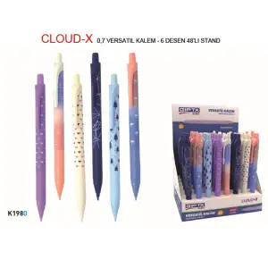 GIPTA VER.KALEM CLOUD 0,7 MM K-198000 (PKT-48 Lİ)