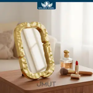 GOLDEN ANGEL MASA ÜSTÜ MAKYAJ AYNA AYAKLI AYN-238