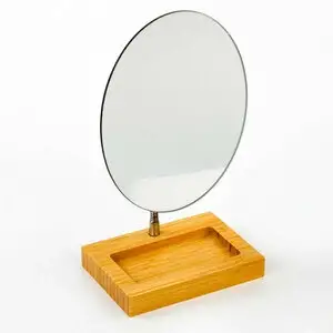 GOLDEN ANGEL MASA ÜSTÜ MAKYAJ AYNA BAMBU AYN-216