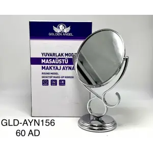 GOLDEN ANGEL MASA ÜSTÜ MAKYAJ AYNASI YUVAR.AYN-156