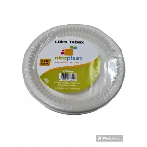 GÜZEL-İŞ PLASTİK TABAK 190 MM 10 LU