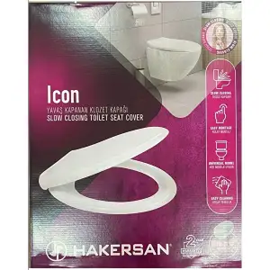 HAKERSAN ICON YAVAŞ KAPANAN KLOZET KAPAĞI