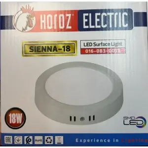 HOROZ SIENNA-18 PANEL LED YUVARLAK 6400K 18 W