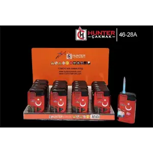 HUNTER ÇAKMAK GENİŞ IŞIKLI JET 46-28 (PKT-20 Lİ)