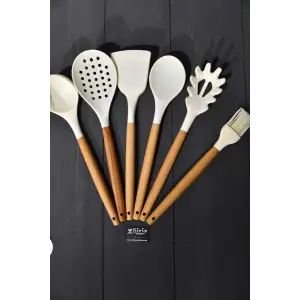 IVORY BAMBU SAPLI SİLİKON MİNİ MAKARNA KEPÇE SL194