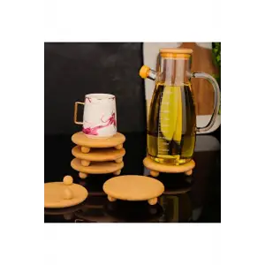 IVORY BAMBU YAĞLIK ALTLIĞI YUVARLAK BMB-241