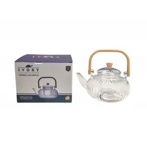 IVORY BOROSİLİKAT CAM DEMLİK 1200 ML CAM-5732