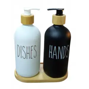 IVORY CAM SIVI SABUNLUK İKİLİ STANDLI IVO-SB116