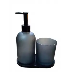 IVORY CAM SIVI SABUNLUK İKİLİ STANDLI IVO-SB120