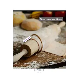 IVORY DÖNER SAPLI AHŞAP MERDANE MEDIUM IVO-BMB314