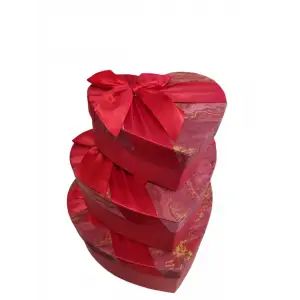 IVORY HEDİYE KUTUSU KALPLİ 3 LÜ IVO-317