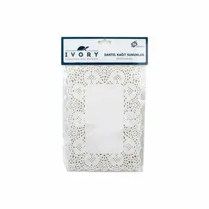 IVORY KAĞIT DANTEL SUNUMLUK KARE 16X23CM IVO-CK112