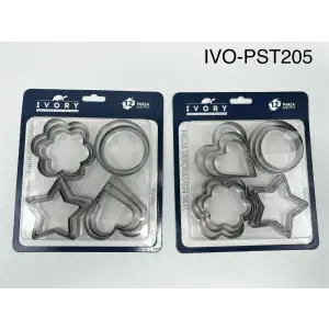 IVORY KURABİYE KALIBI SETİ 12 PARÇA IVO-PST205