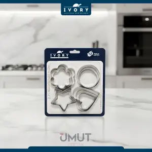 IVORY KURABİYE KALIBI SETİ 12 PARÇA IVO-PST205