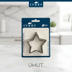 IVORY KURABİYE KALIBI SETİ 3 LÜ IVO-PST204