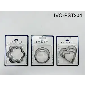 IVORY KURABİYE KALIBI SETİ 3 LÜ IVO-PST204