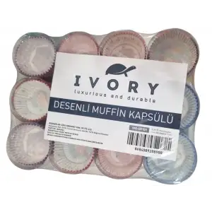 IVORY MUFFİN KEK KALIBI 100 LÜ IVO-CK101(PK-12 Lİ)
