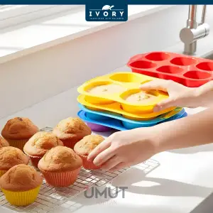 IVORY MUFFİN KEK KALIBI SİLİKON IVO-CK162(PK-12Lİ)