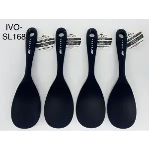 IVORY SİLİKON PİLAV KAŞIĞI SİYAH L IVO-SL168