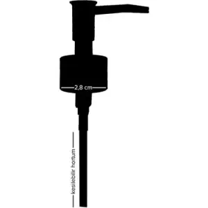 IVORY SIVI SABUNLUK POMPASI MAT SİYAH (PK-25 Lİ)