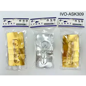 IVORY YAPIŞKANLI ASKI DÖRTLÜ METALİZE IVO-ASK309