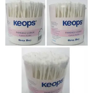 KEOPS KULAK ÇÖPÜ (PAMUKLU ÇUBUK) ORTA (PKT-6 LI)